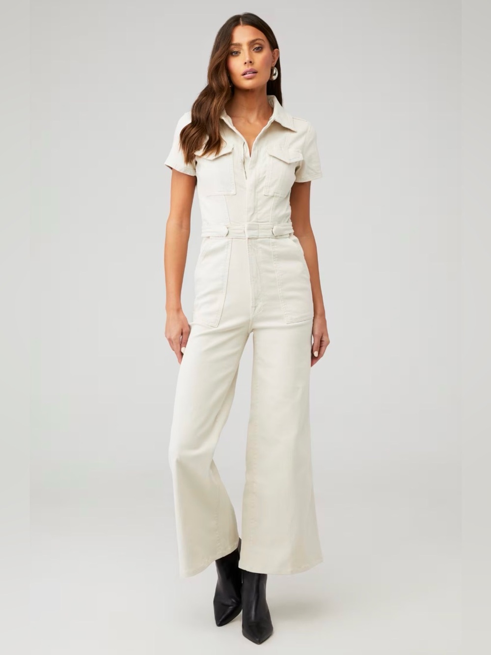 Good American Fit For Success Palazzo Jumpsuit Size 0/XS